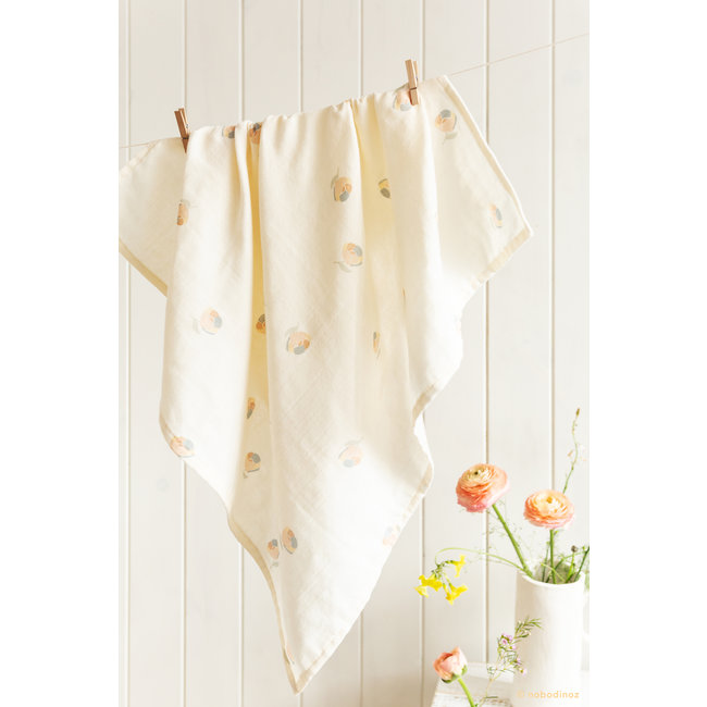 Nobodinoz Hydrofiele Doek Blossom Butterfly 100 x 120 cm