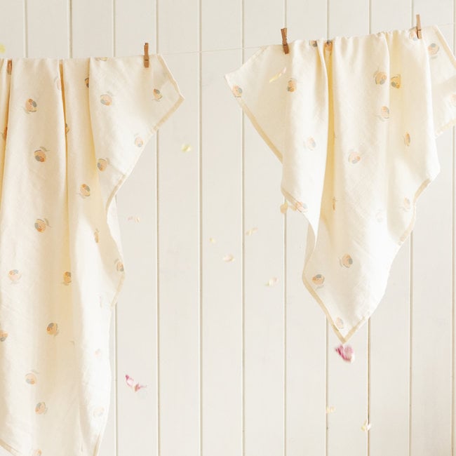 Nobodinoz Hydrofiele Doek Blossom 70 x 70 cm