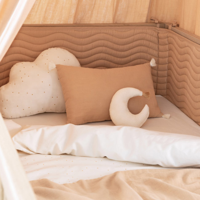 Nobodinoz Bed Bumper Alexandria Sienna Nude