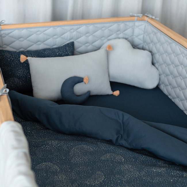 Nobodinoz Bedbumper Alexandria Riviera Blue Blauw