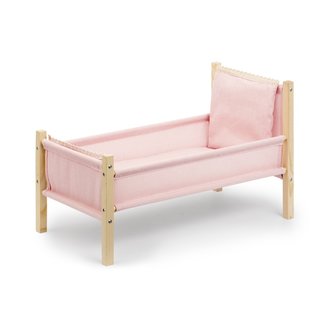 Skrallan Puppenbett Holz Rosa