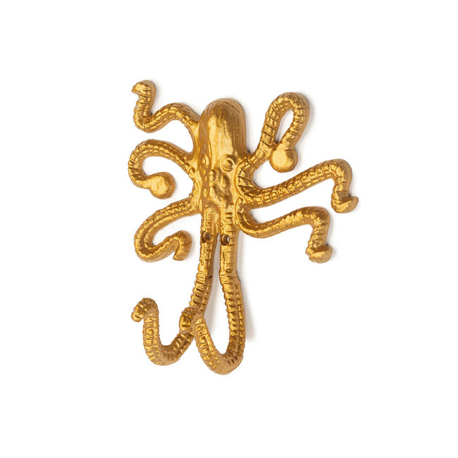 KidsDepot Wall Hook Octopus Gold Okki