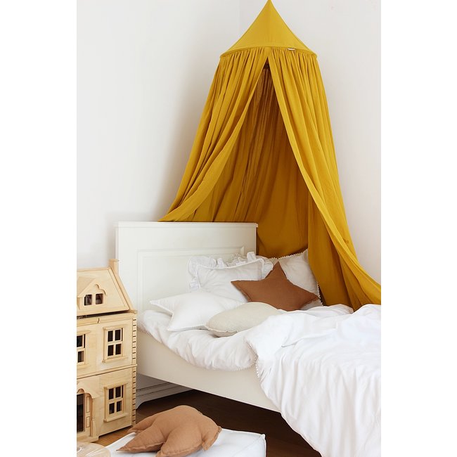 Cotton & Sweets Bedhemel Soft Katoen Mustard Geel