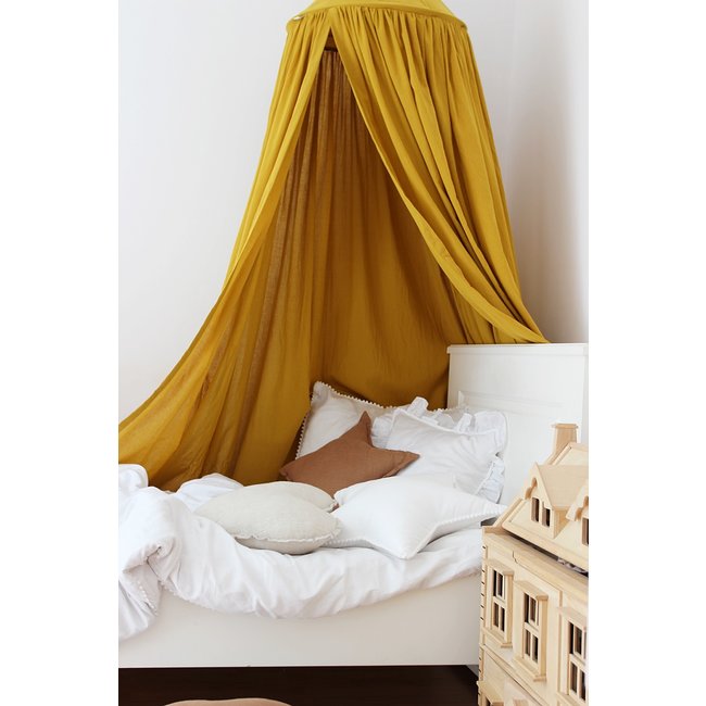 Cotton & Sweets Betthimmel Soft Baumwolle Mustard Gelb