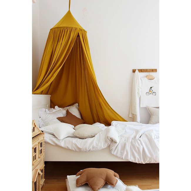 Cotton & Sweets Betthimmel Soft Baumwolle Mustard Gelb