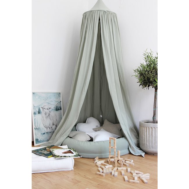 Cotton & Sweets Bedhemel Soft Katoen Desert Green Groen