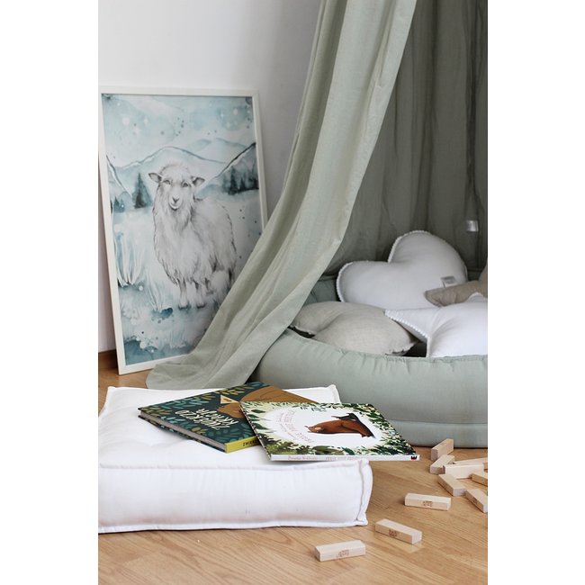 Cotton & Sweets Betthimmel Soft Baumwolle Desert Green Grün