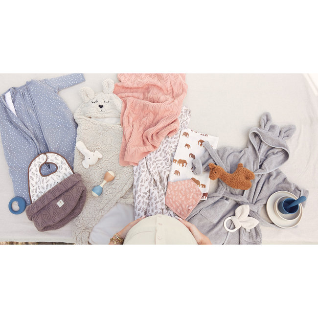 Jollein Bademantel Baby Grau Storm Grey 1-2 Jahre