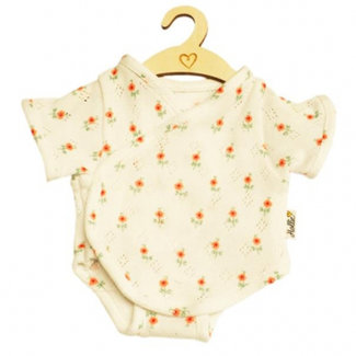 Hollie Poppenspeelgoed Puppenstrampler Beige Blumen