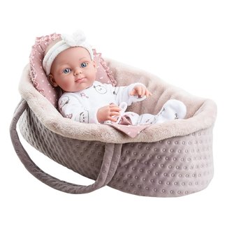 Paola Reina Doll Pikolines In Carrycot Panda