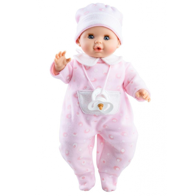 Paola Reina Doll Sonia Pacifier Crying Pink