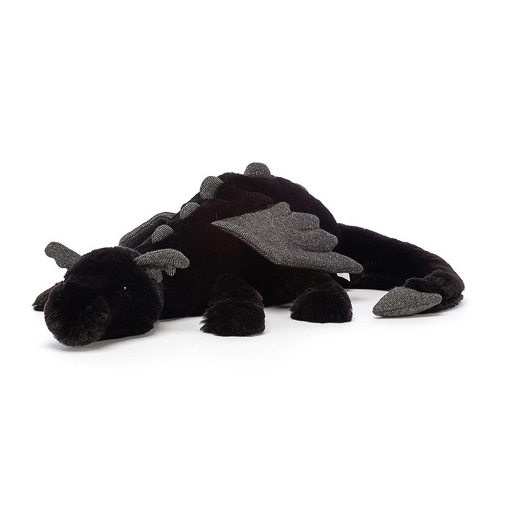 Jellycat Onyx Dragon Black Medium 50 cm Rocket Toys
