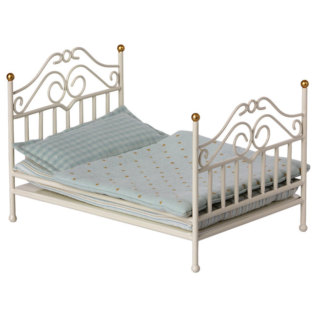 Maileg Vintage Bed My Off White Metal, Off White Metal Bed Frame