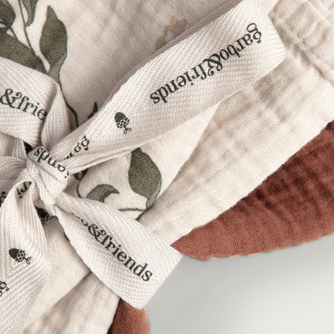 Garbo & Friends Baby Spuugdoekjes Honeysuckle Beige 3 stuks