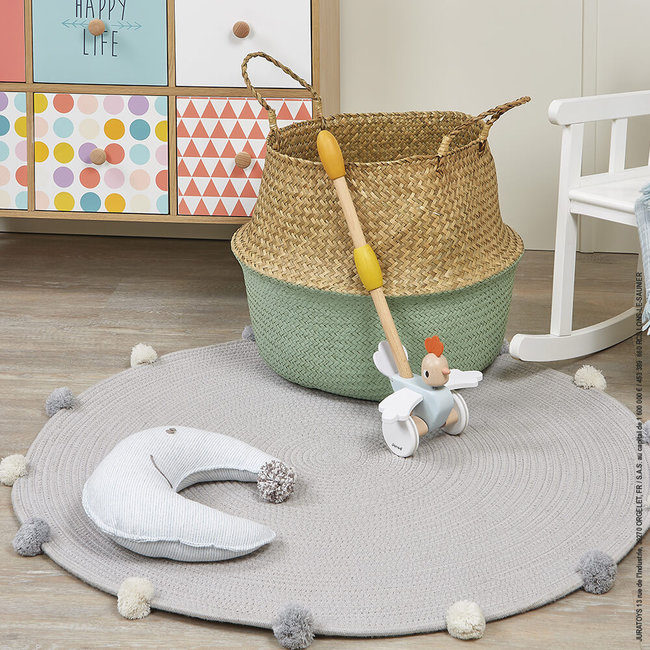 Janod Wooden Push Figure Chicken