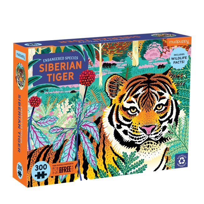 Mudpuppy Puzzle Siberian Tiger 300 pc. 7 years+