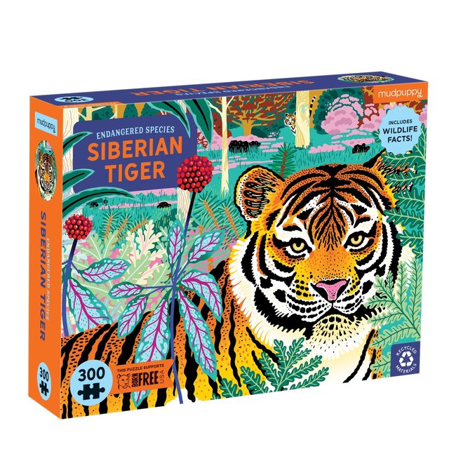 Mudpuppy Puzzle Siberian Tiger 300 pieces