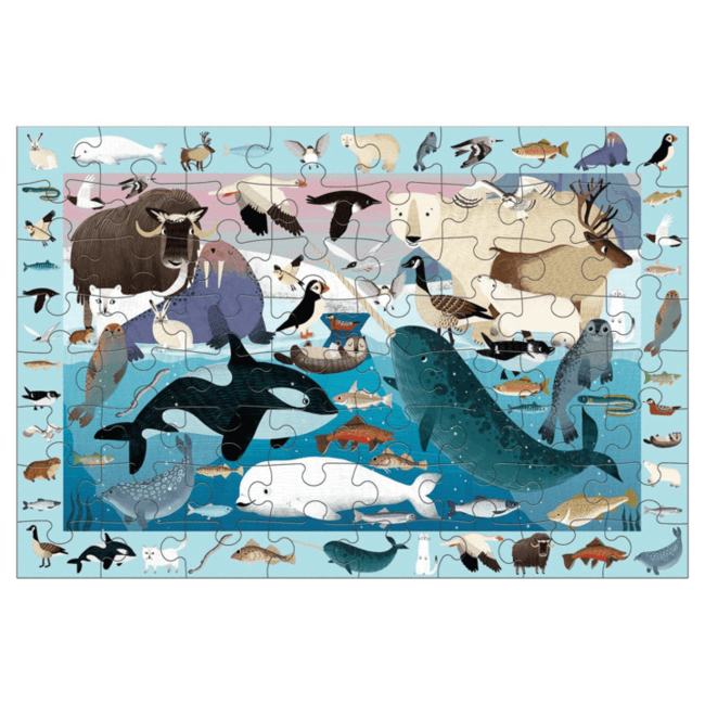 Mudpuppy Puzzle Search & Find Arctic Life 64 pc.