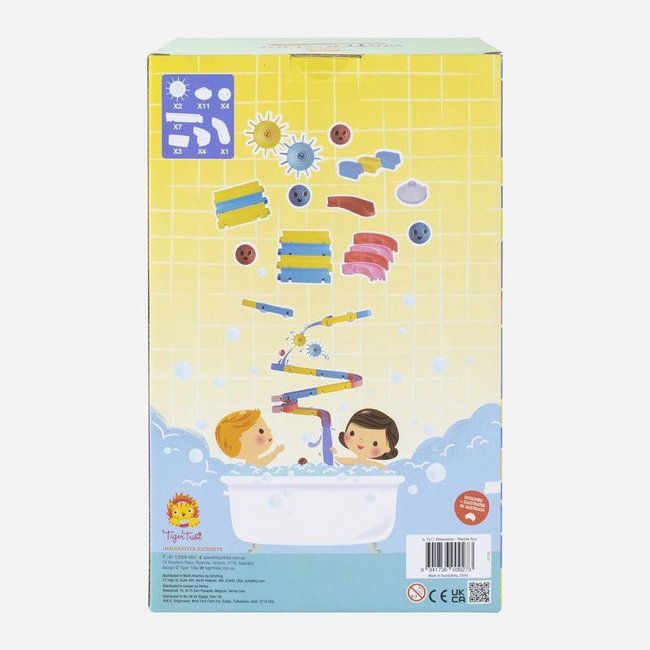 Tiger Tribe Bath Toy Waterslide Marble Run