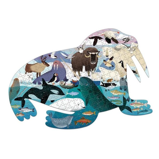 Mudpuppy Shaped puzzle Arctic Life 300 pc. 7 years+