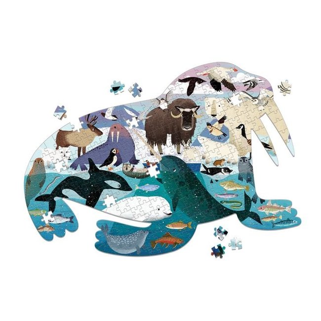 Mudpuppy Shaped puzzle Arctic Life 300 pc. 7 years+