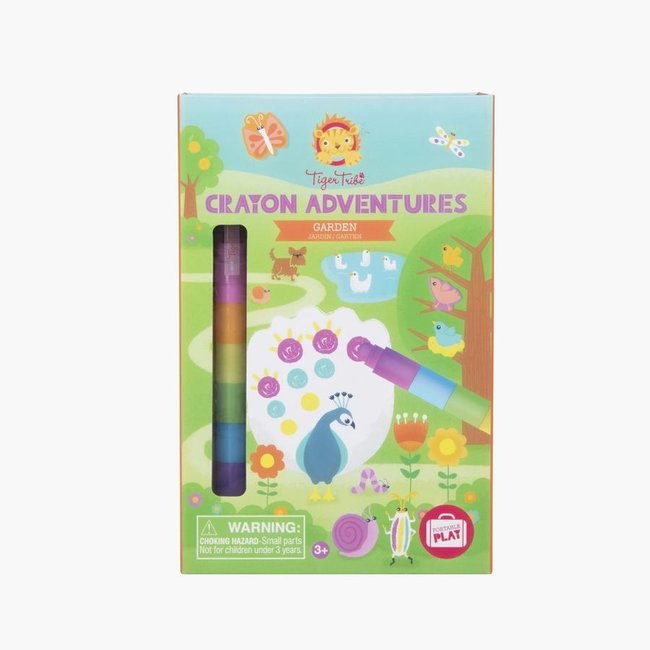 Tiger Tribe Crayon Adventures Waskrijt Set Tuin