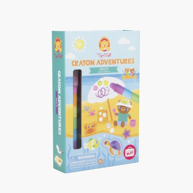 Tiger Tribe Crayon Adventures Waskrijt Set Strand