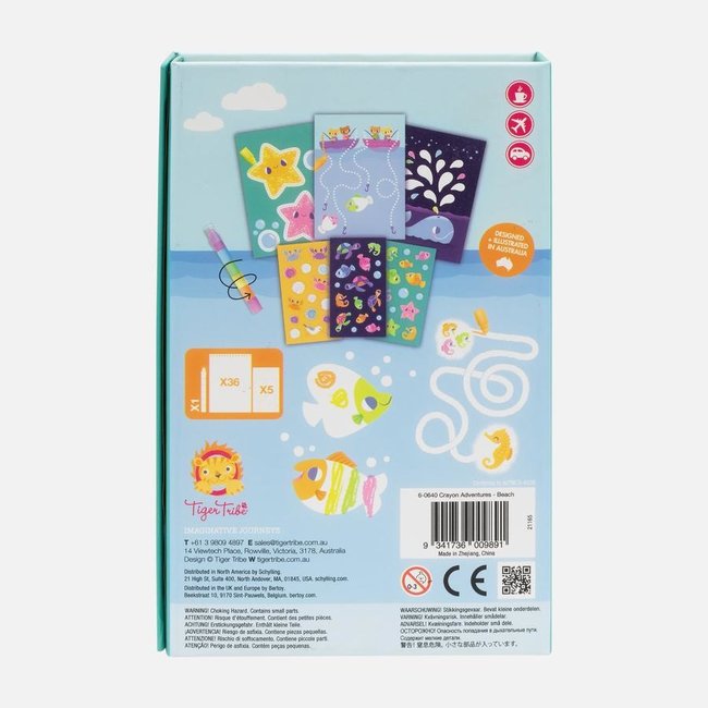 Tiger Tribe Crayon Adventures Wachsmalstifte-Set Strand