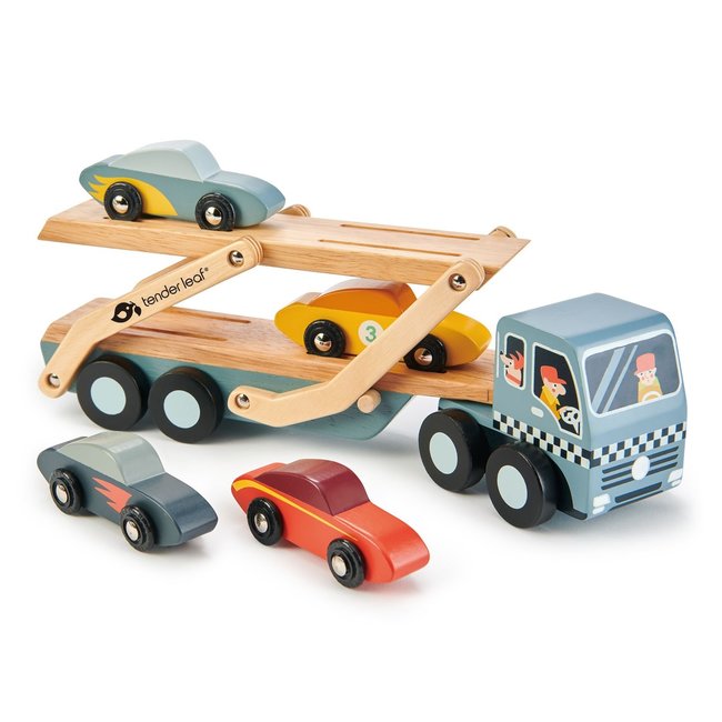Tender Leaf Toys Car Transporten Wood