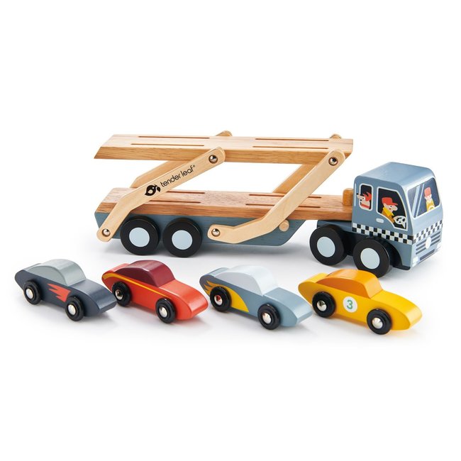 Tender Leaf Toys Vrachtwagen Met Auto's Hout