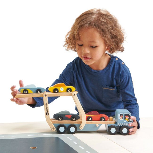 Tender Leaf Toys Vrachtwagen Met Auto's Hout