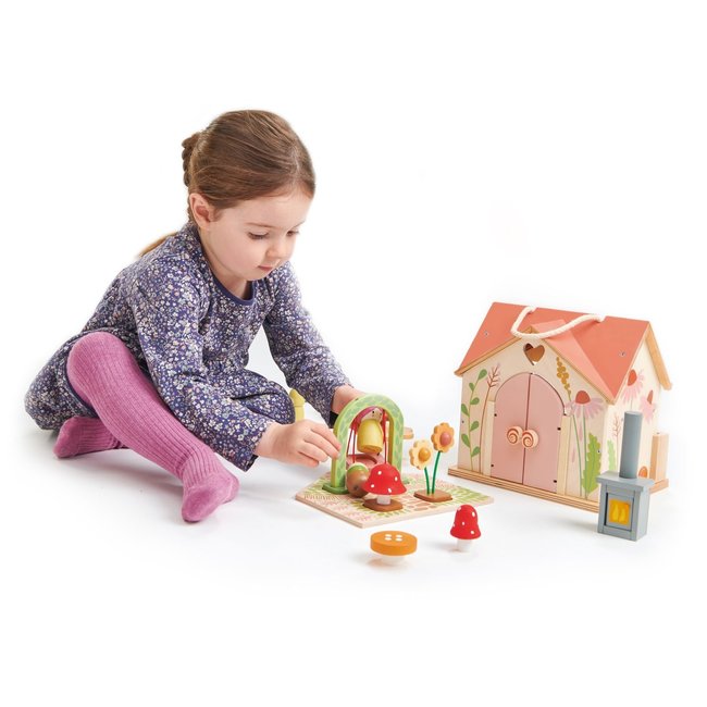 Tender Leaf Toys Houten Poppenhuis Cottage Rosewood