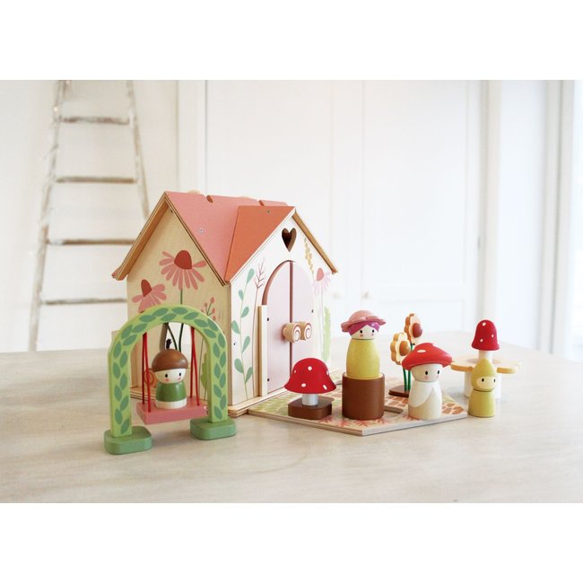 Tender Leaf Toys Puppenhaus Cottage Rosewood Holz