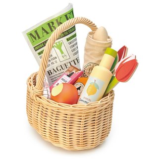 Tender Leaf Toys Wicker Shopping Basket