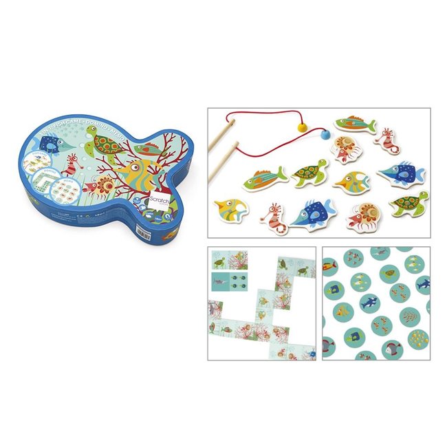 Scratch Creatief Speelgoed Fishing Game Memory Domino