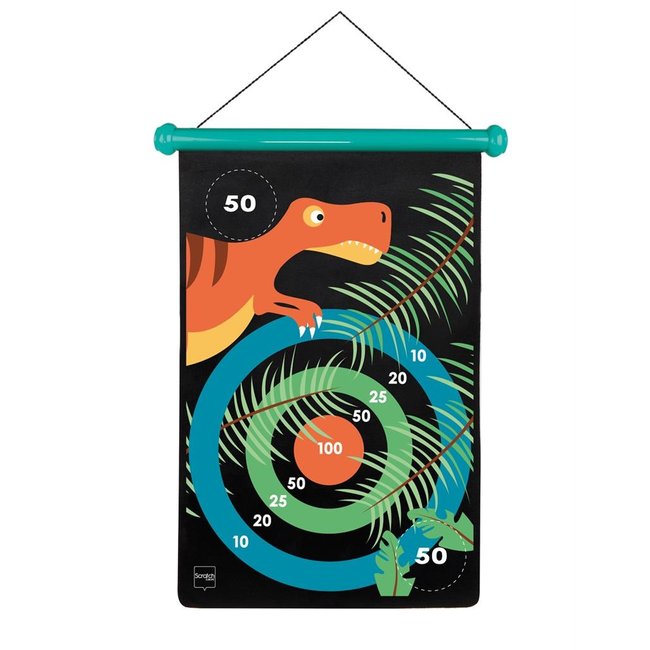 Scratch Creatief Speelgoed Dartspiel Magnetisch Dino Large