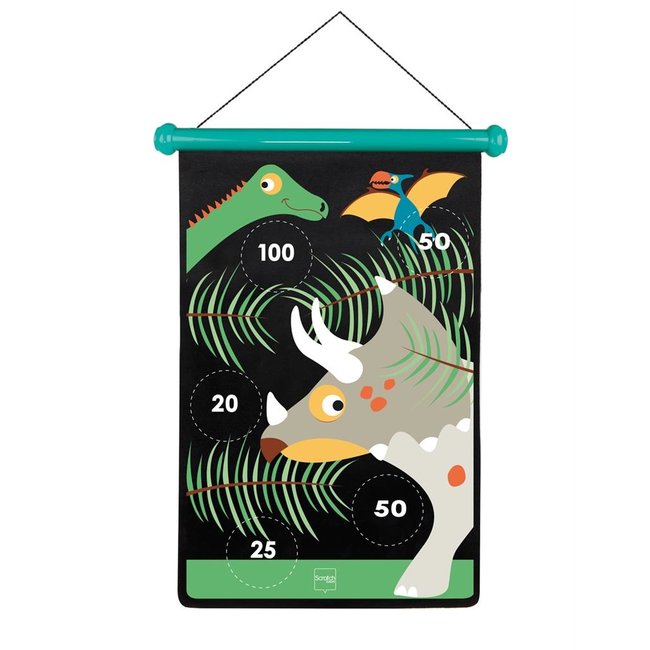 Scratch Creatief Speelgoed Dartspiel Magnetisch Dino Large