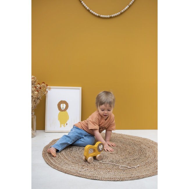 Trixie Baby & Kids Wooden Pull-allong Toy Lion