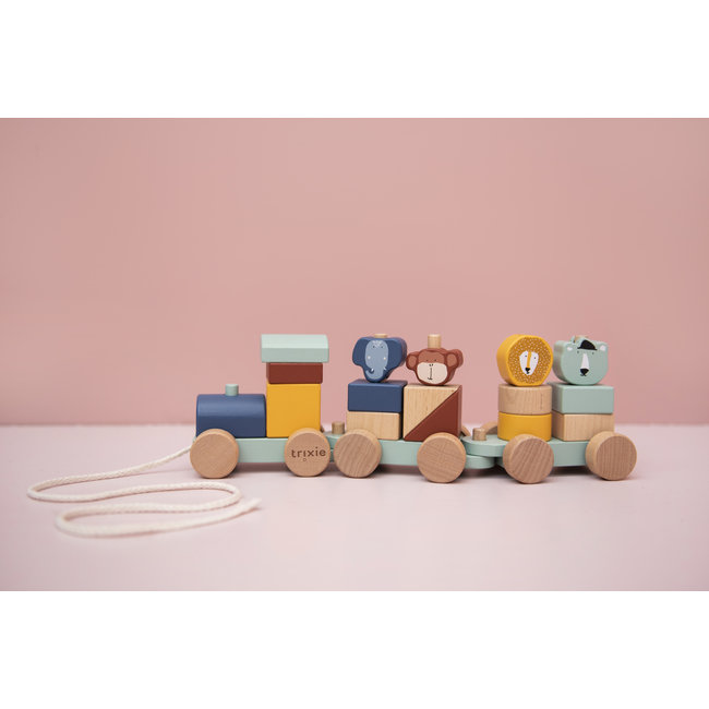 Trixie Baby & Kids Holzeisenbahn mit Tieren