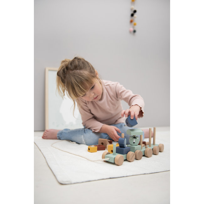 Trixie Baby & Kids Wooden Animal Train