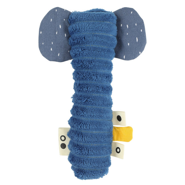 Trixie Baby & Kids Squeaker Rattle Elephant Blue