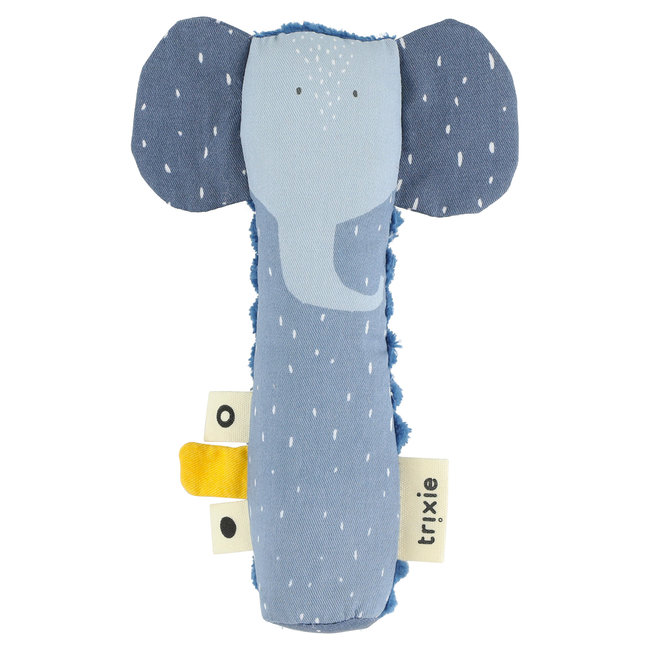 Trixie Baby & Kids Squeaker Rattle Elephant Blue