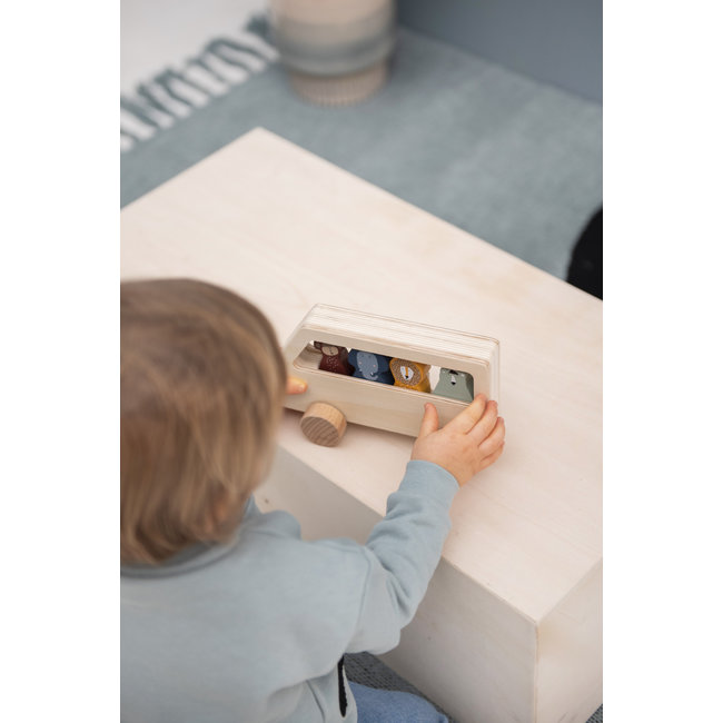 Trixie Baby & Kids Wooden Animal Bus