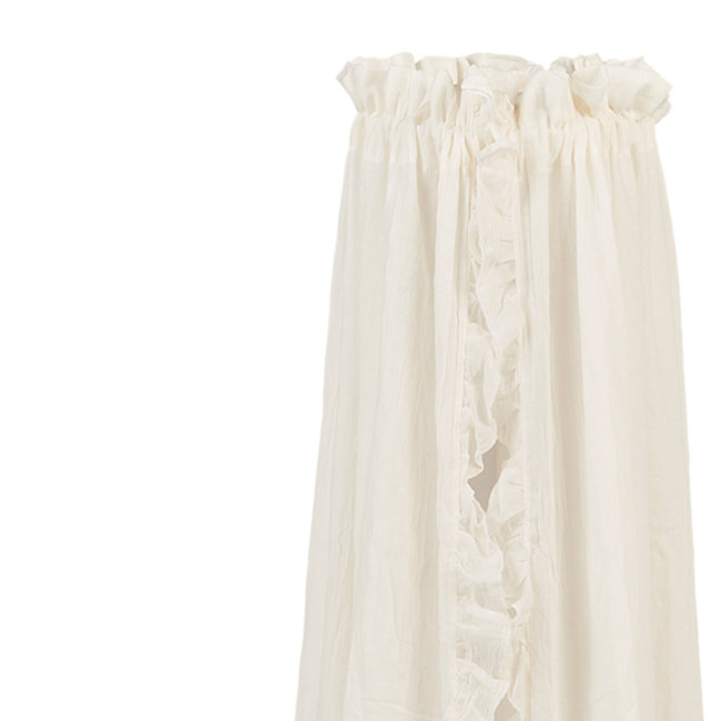 Jollein Betthimmel Vintage Ruffle Ivory 155 cm
