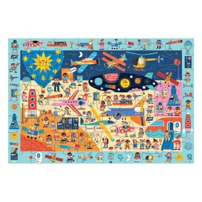 Mudpuppy Puzzel Zoek & Vind Air Space 64 st.