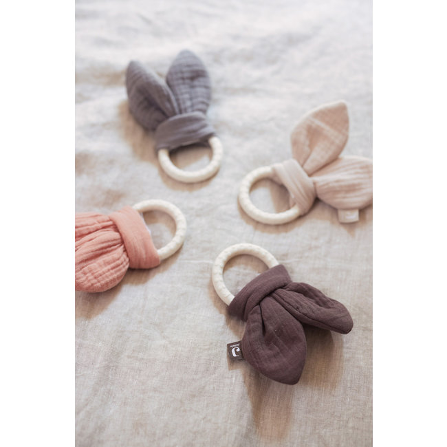 Jollein Siliconen Bijtring Bunny Ears Chestnut