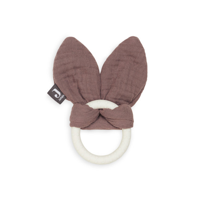 Jollein Siliconen Bijtring Bunny Ears Chestnut