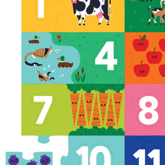 Crocodile Creek Puzzels Jumbo Vloerpuzzel Leer Tellen 36 st. 3 jaar+