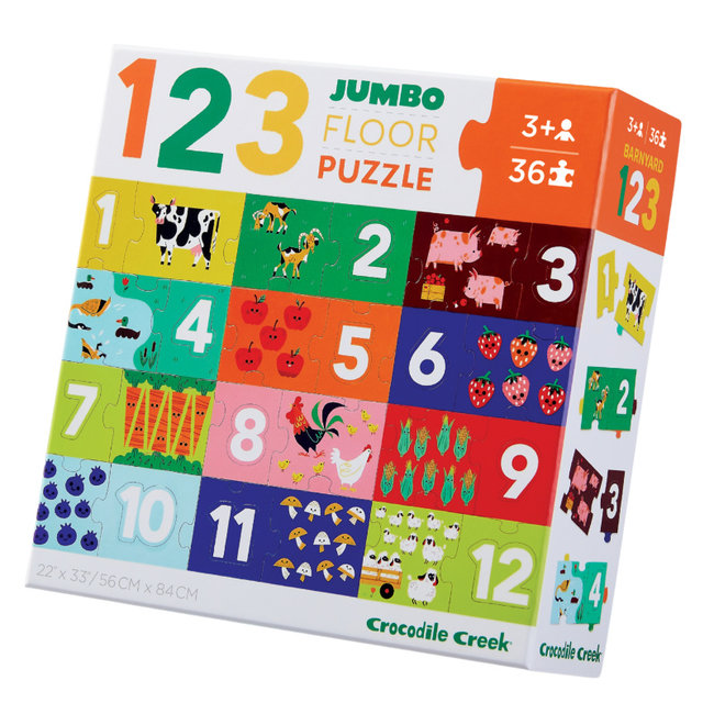 Crocodile Creek Puzzels Jumbo Bodenpuzzle Zählen lernen 36 Teile