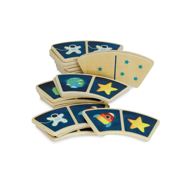 Vilac Domino Spiel Raum Holz 6065